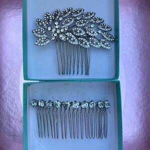 Rhinestone Hair Comb Barrette Mermaid Bride Formal